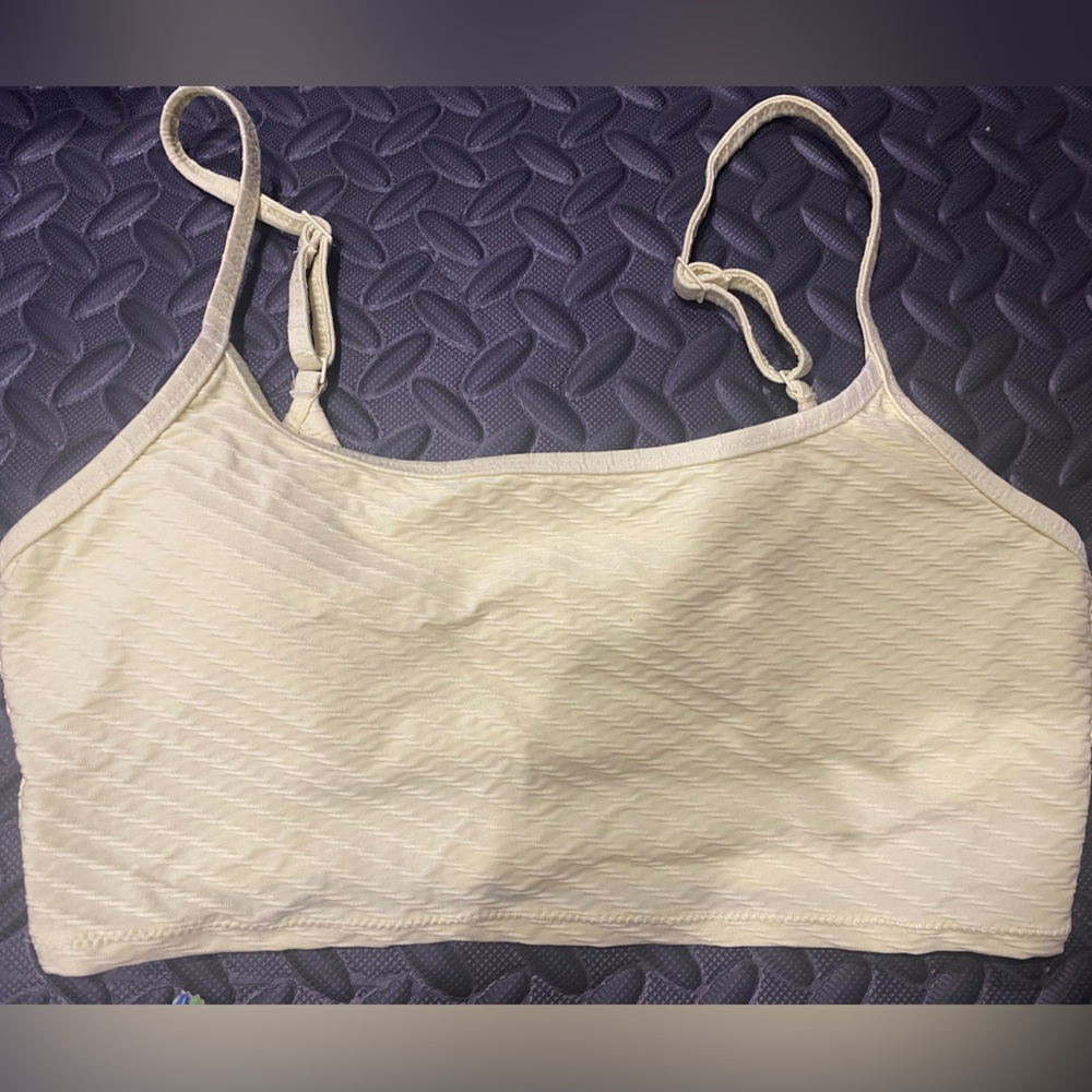 Aerie yellow swim longline swim top